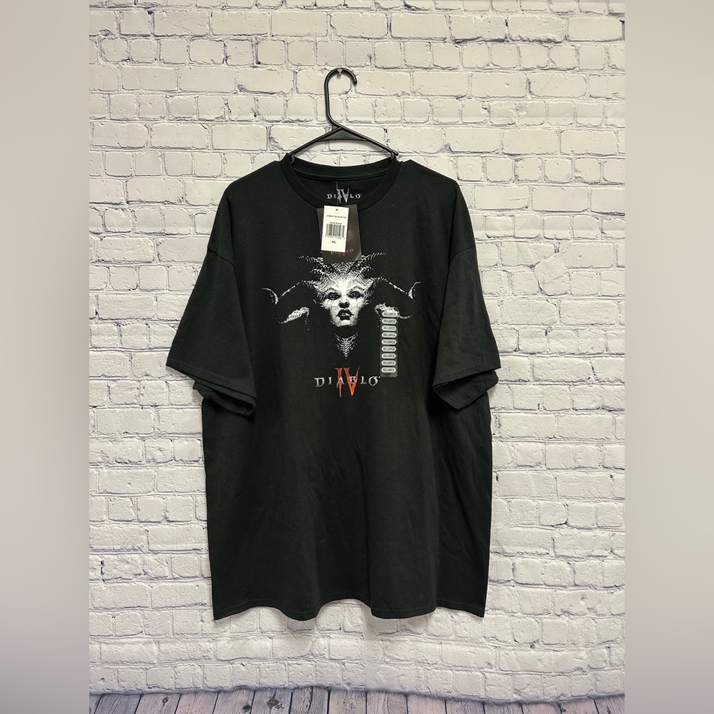 Diablo IV Black T-Shirt Blizzard Games Size XXLarge